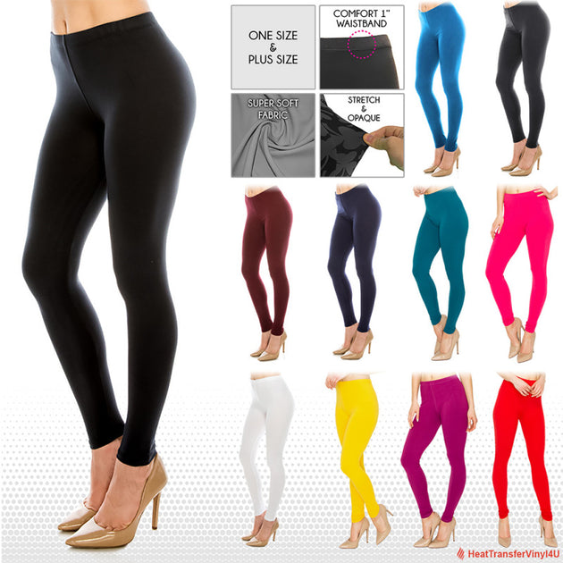 Plus Size Printed Leggings With 3D Flexographic Printing And High