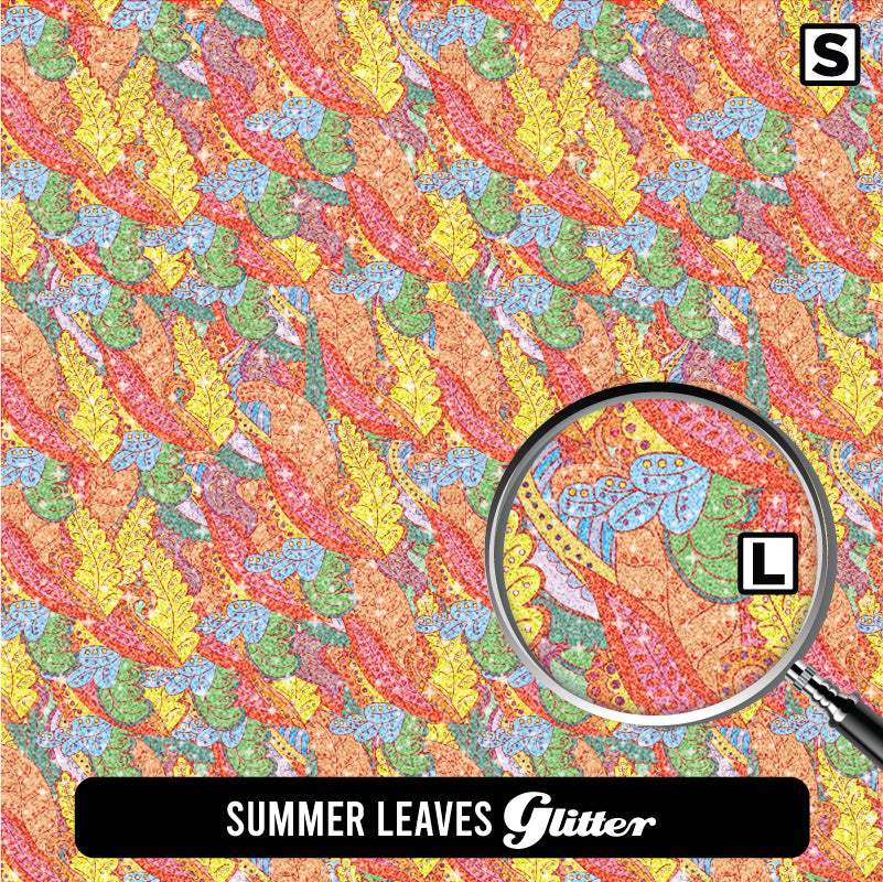 Paisley Glitter Patterned HTV (18.5" x 12")