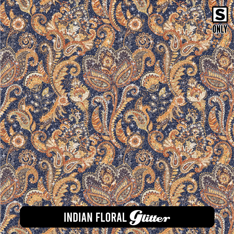 Paisley Glitter Patterned HTV (18.5" x 12")