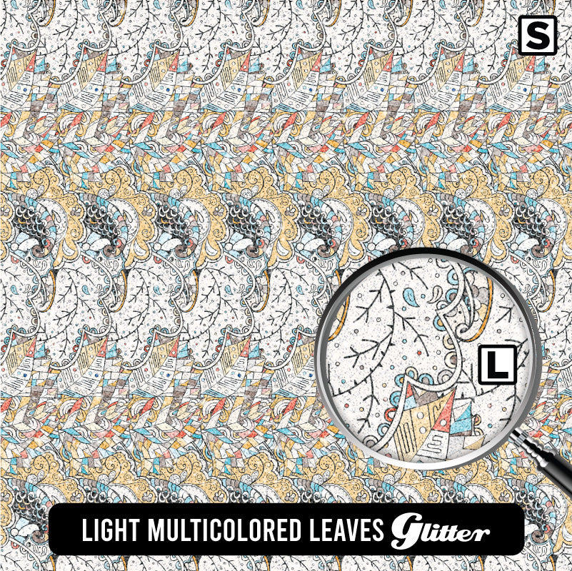 Paisley Glitter Patterned HTV (18.5" x 12")