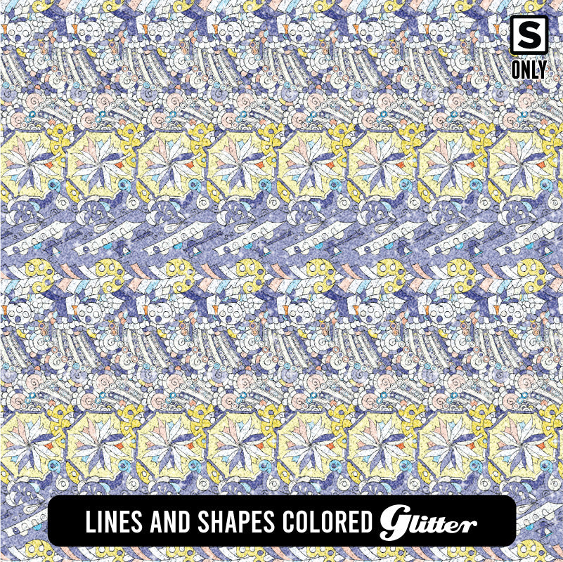 Paisley Glitter Patterned HTV (18.5" x 12")