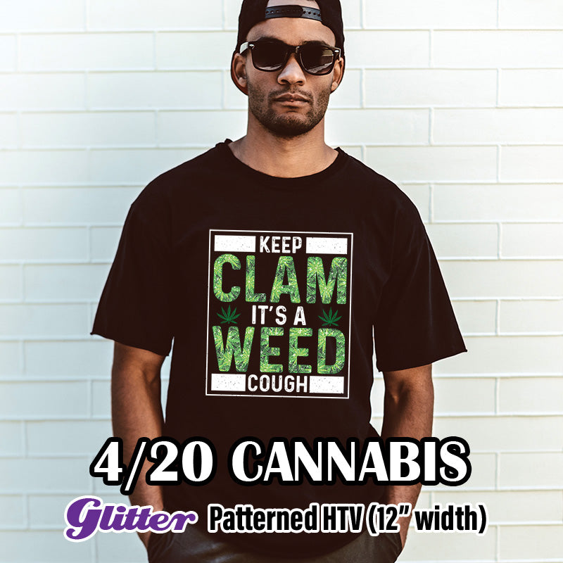 cannabis Patterned HTV