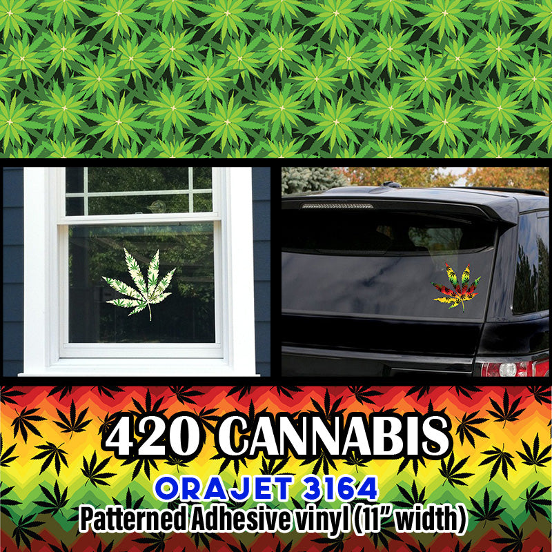 cannabis Patterned Adhesive Vinyl