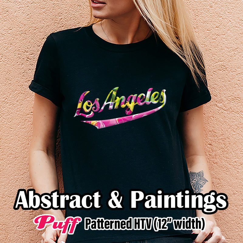 Abstract Puff Patterned HTV