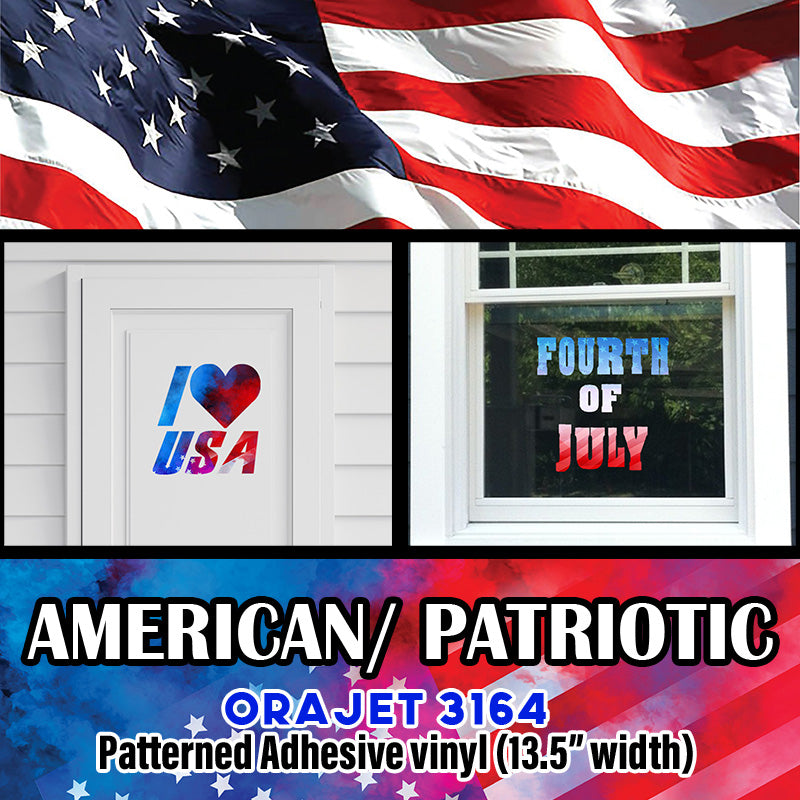 American Orajet adhesive Pattern