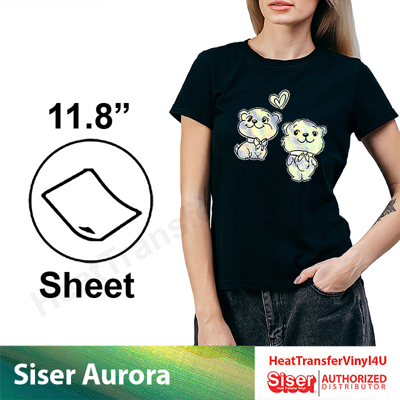 Siser Aurora HTV Iron on Heat Transfer Vinyl 12 inch x 10' Roll - Pink, Size: 12x10