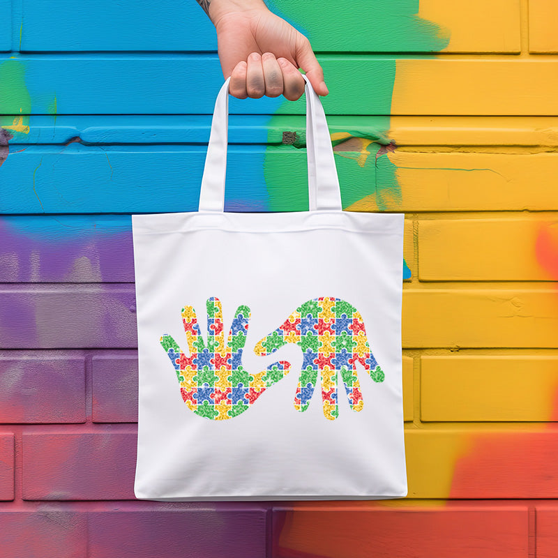 Autism Awareness Glitter Pattern