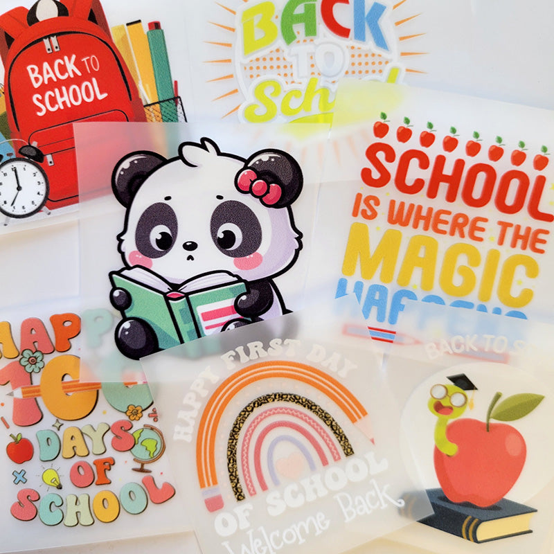 Back to School DTF Transfer Designs