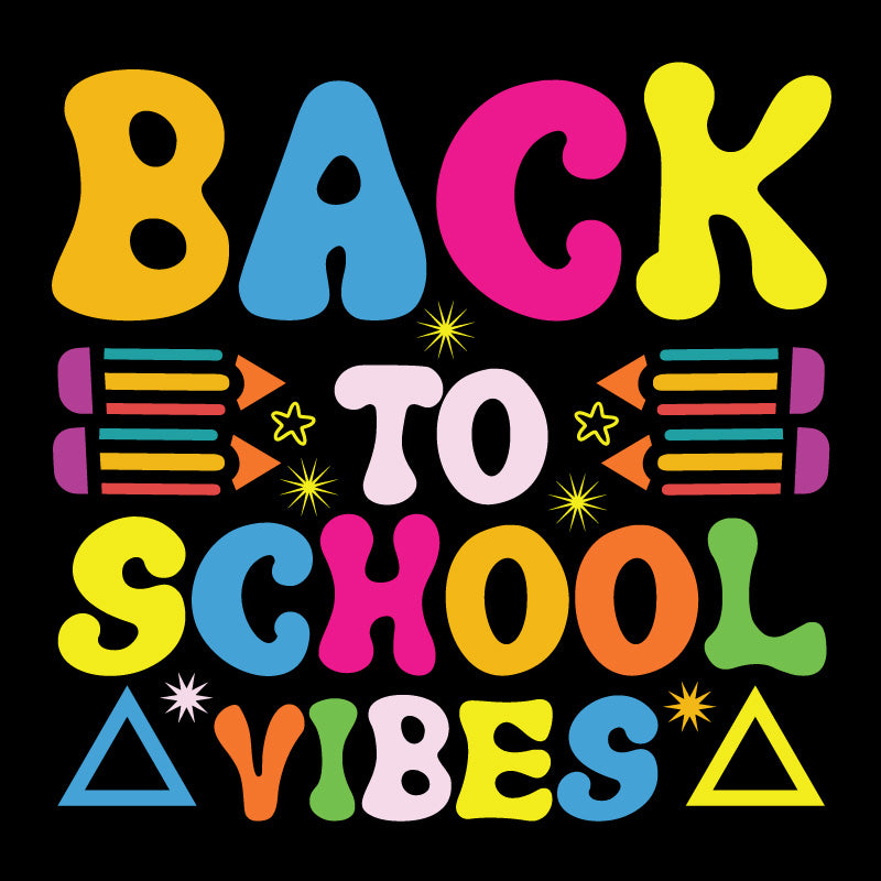 Back to School DTF Transfer Designs (4", 6", 8", 11" Length Available)