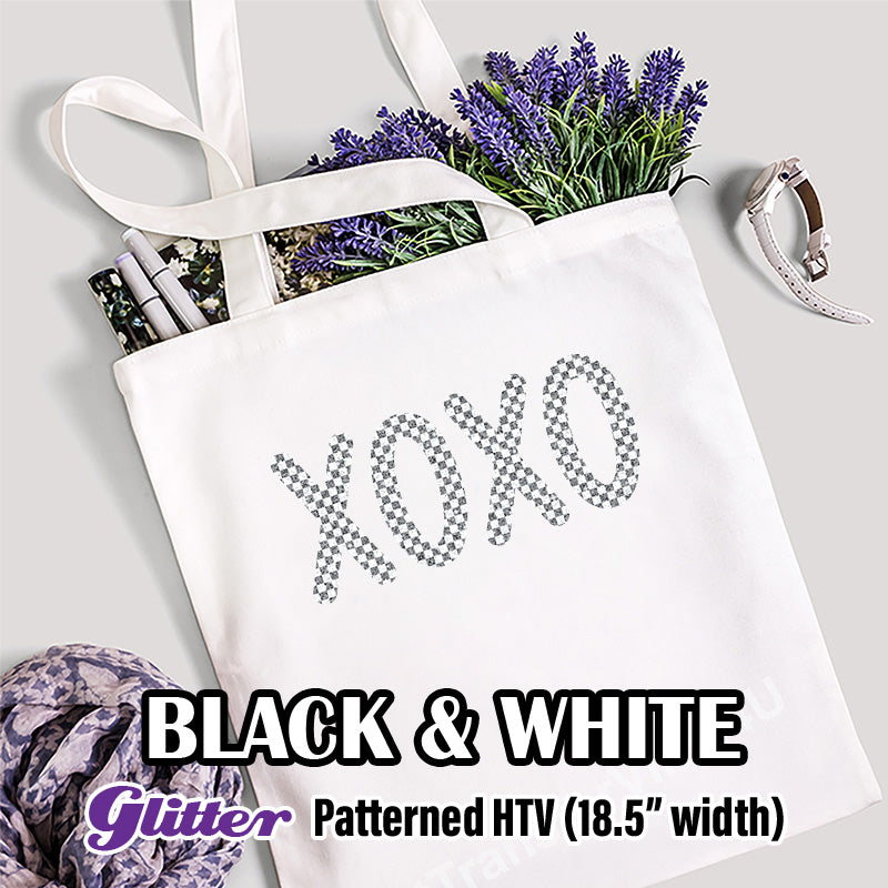 Black & White Glitter Pattern