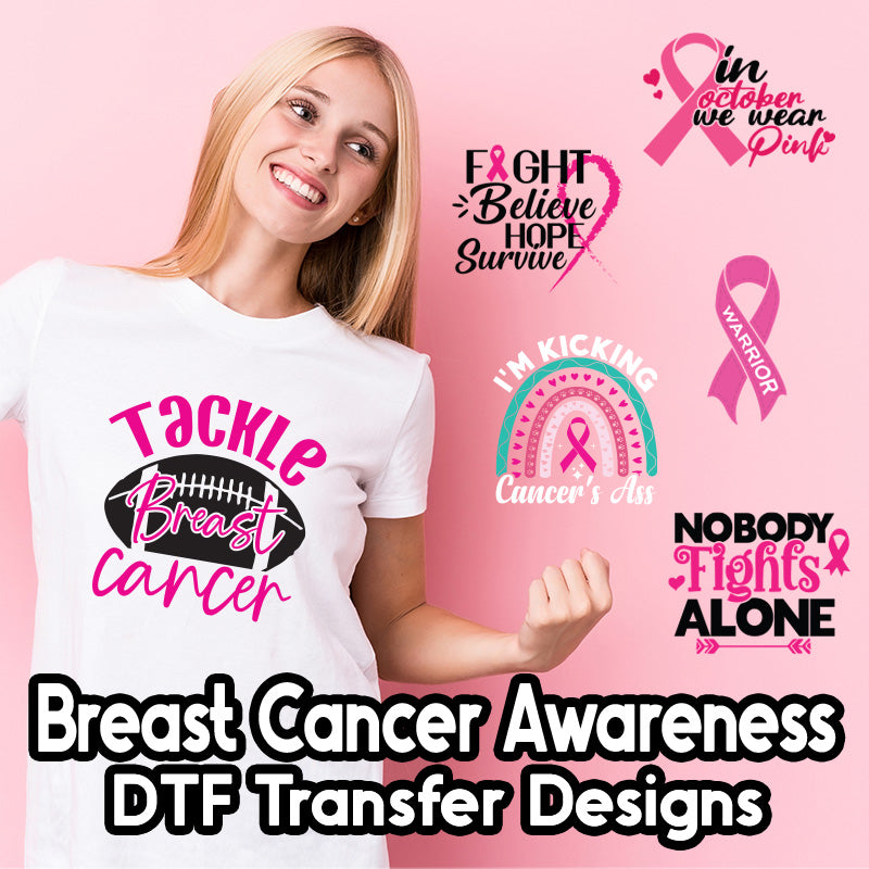 Breast Cancer Awareness DTF Transfer