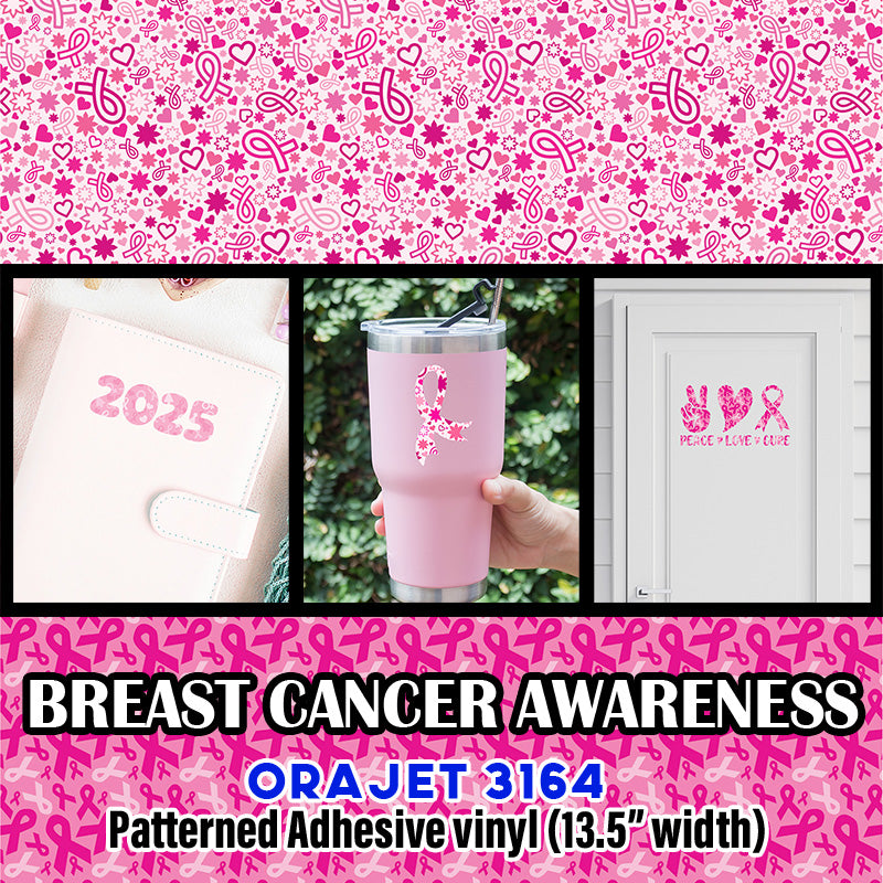 Breast Cancer Awareness Adhesive Pattern