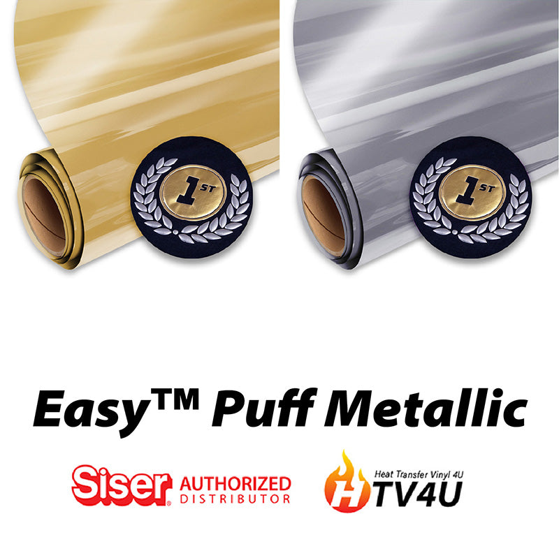 Siser Easy Puff Metallic 11.8 x 12 Sheet  Heat Transfer Vinyl 4u – HEAT  TRANSFER VINYL 4U