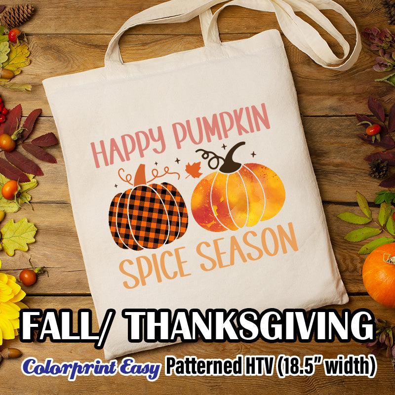 Fall Thanksgiving Patterned HTV