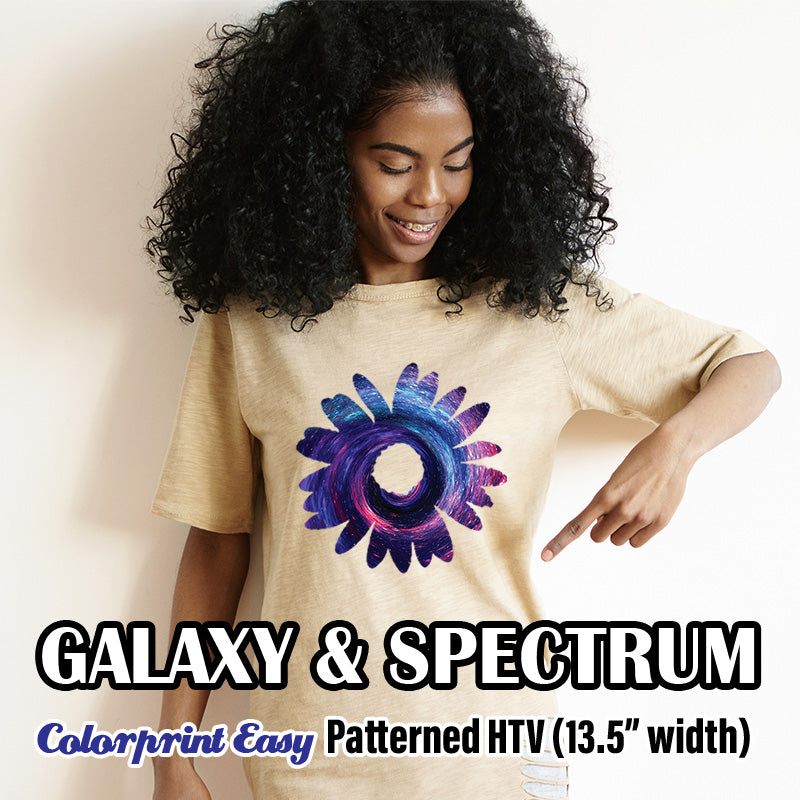 Galaxy / Spectrum Patterned HTV (13.5" x 12")