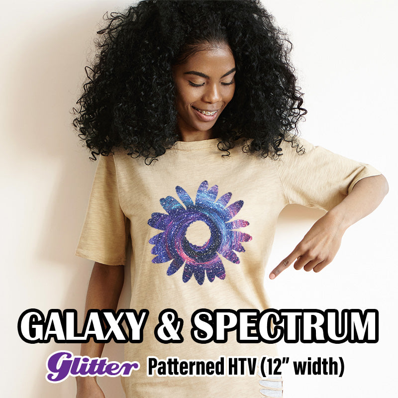 Galaxy / Spectrum Glitter Patterned HTV (12" x 12")