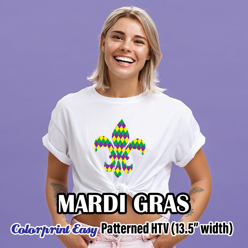 Mardi Gras Patterned HTV
