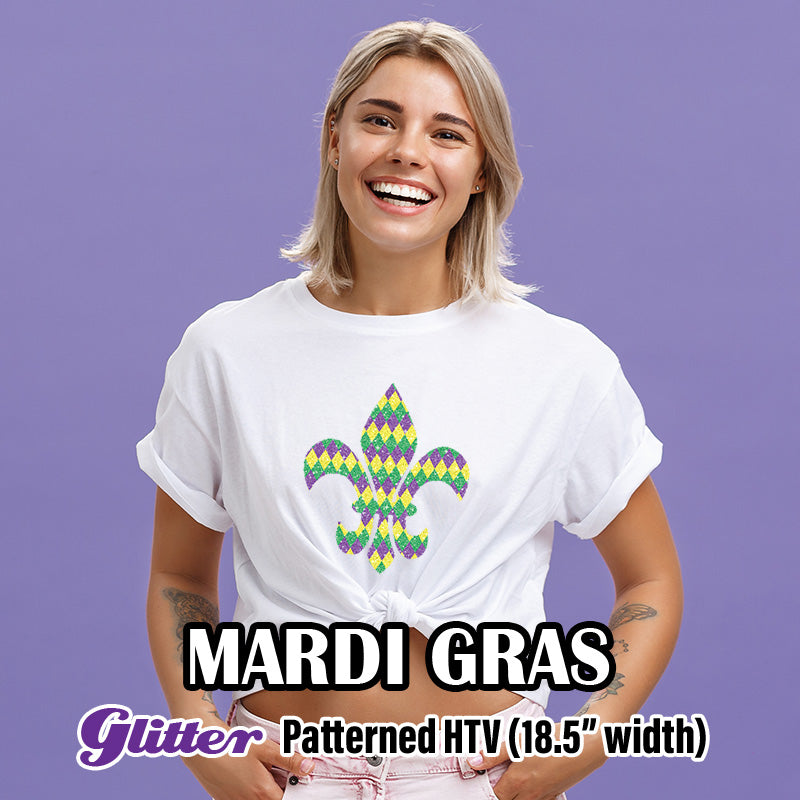 Mardi Gras Glitter Pattern