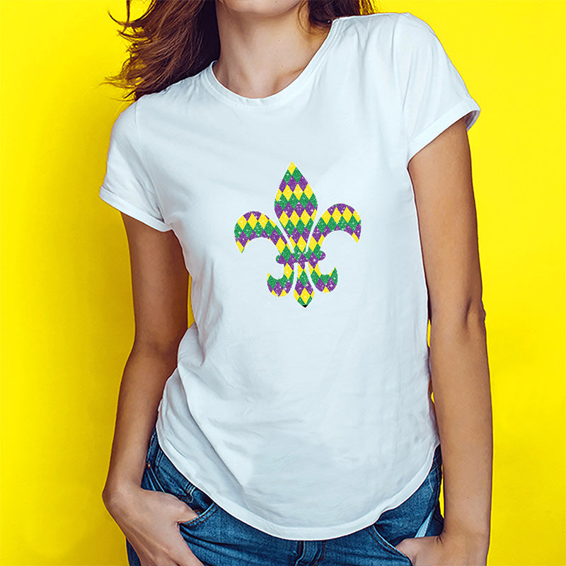 Mardi Gras Glitter Pattern