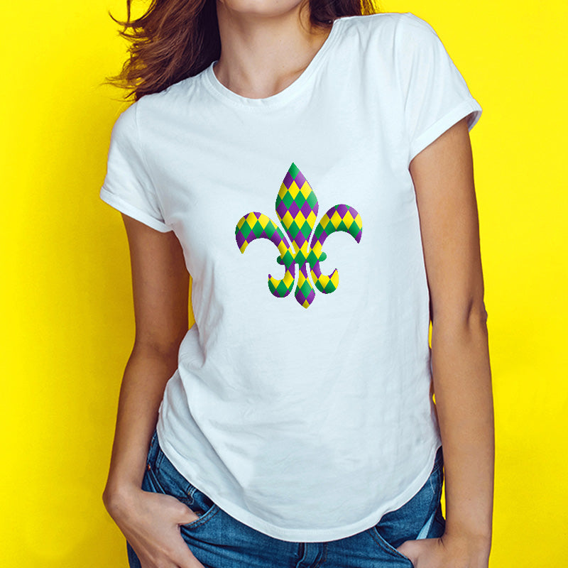 Mardi Gras Puff Patterned HTV