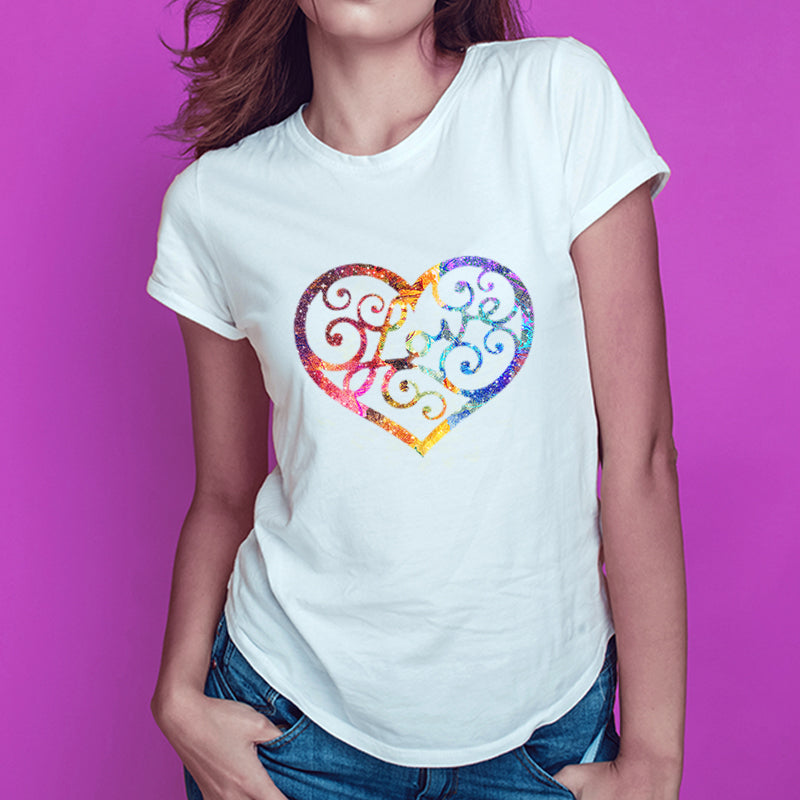 Floral/ Mother's Day Glitter Patterned HTV (18.5" x 12")