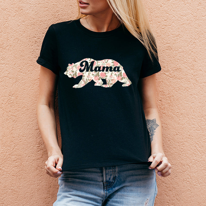 Floral/ Mother's Day Glitter Patterned HTV (18.5" x 12")