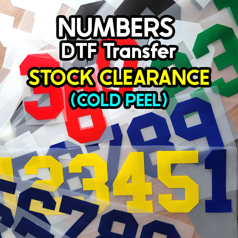 Numbers DTF Transfer