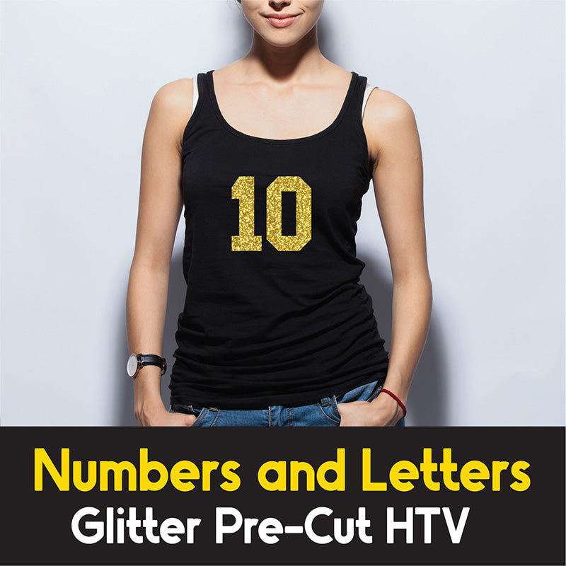 Glitter pre Cut Numbers