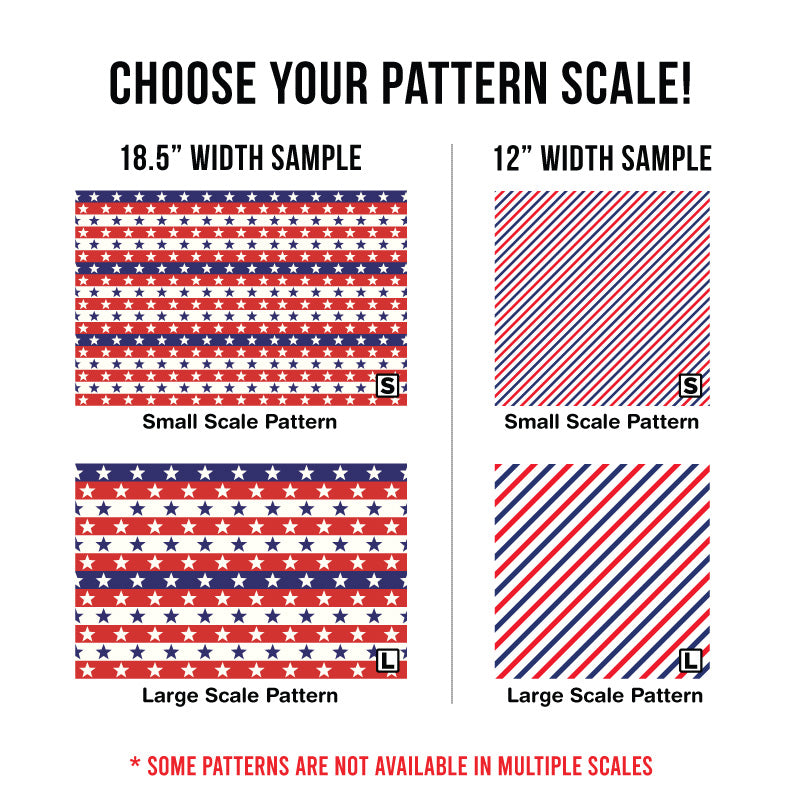 American/ Patriotic Patterned HTV (13.5" x 12")