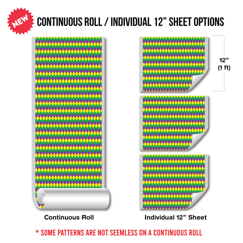 Mardi Gras Puff Patterned HTV