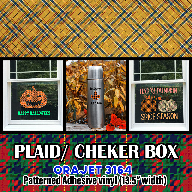 Plaid Patterned Adhesive vinyl