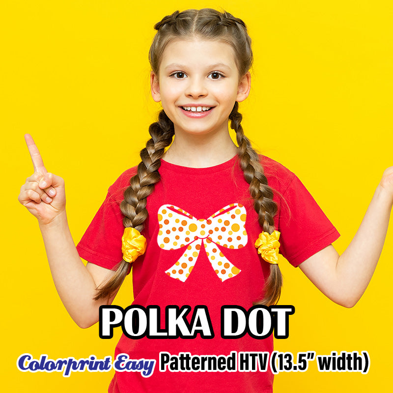 Polka Dot Patterned HTV