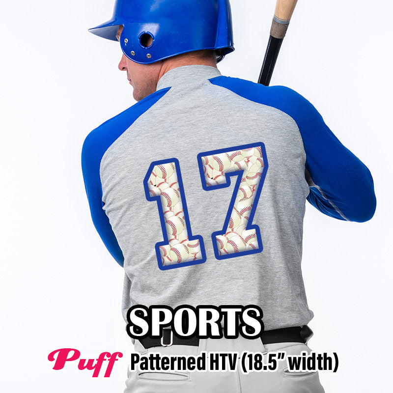 Sports Puff Patterned HTV