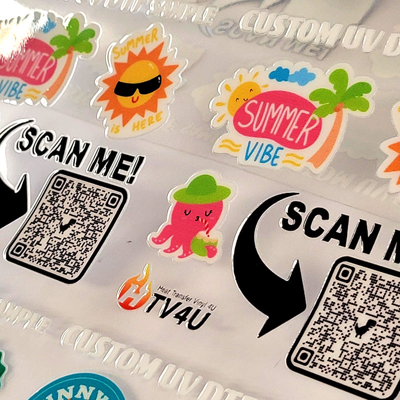 UV DTF Summer Assorted Sticker Set (6" x 6")