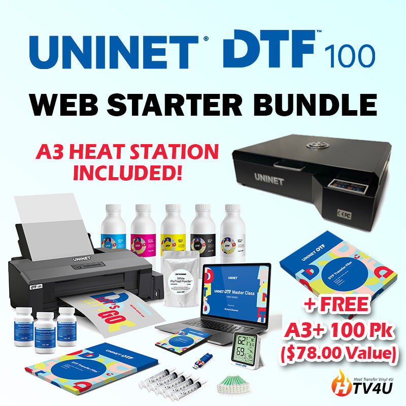 Uninet 100 DTF Printer (Includes Training, Starter Bundle, 1 Year Warranty)