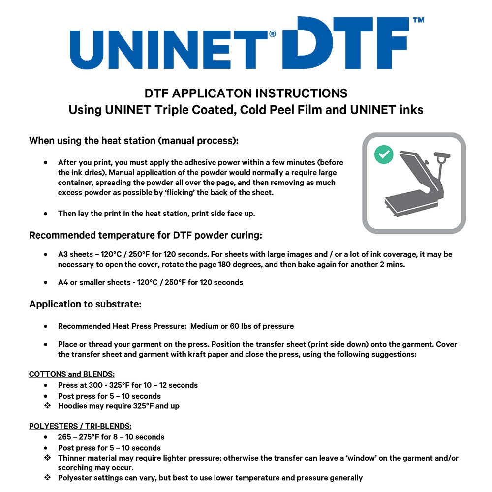Uninet DTF 100 Direct to Film Printer (Web Starter Bundle)