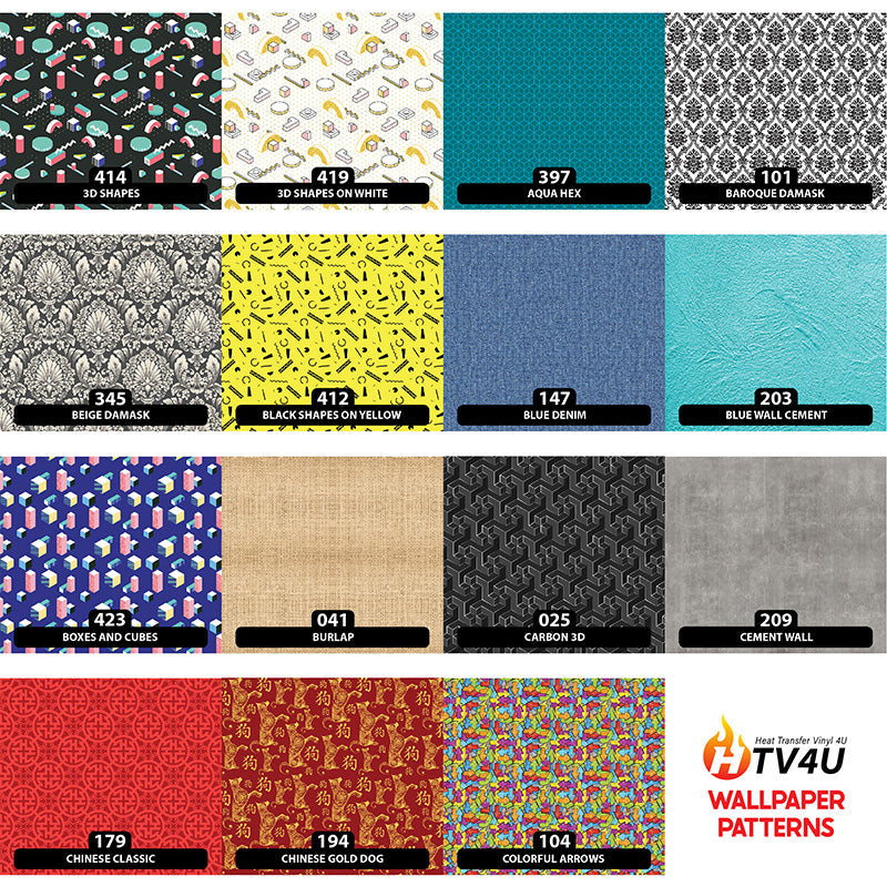 Wallpaper Patterned HTV