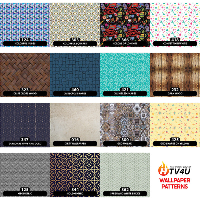Wallpaper Patterned HTV