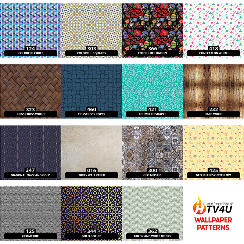 Wallpaper Patterned HTV