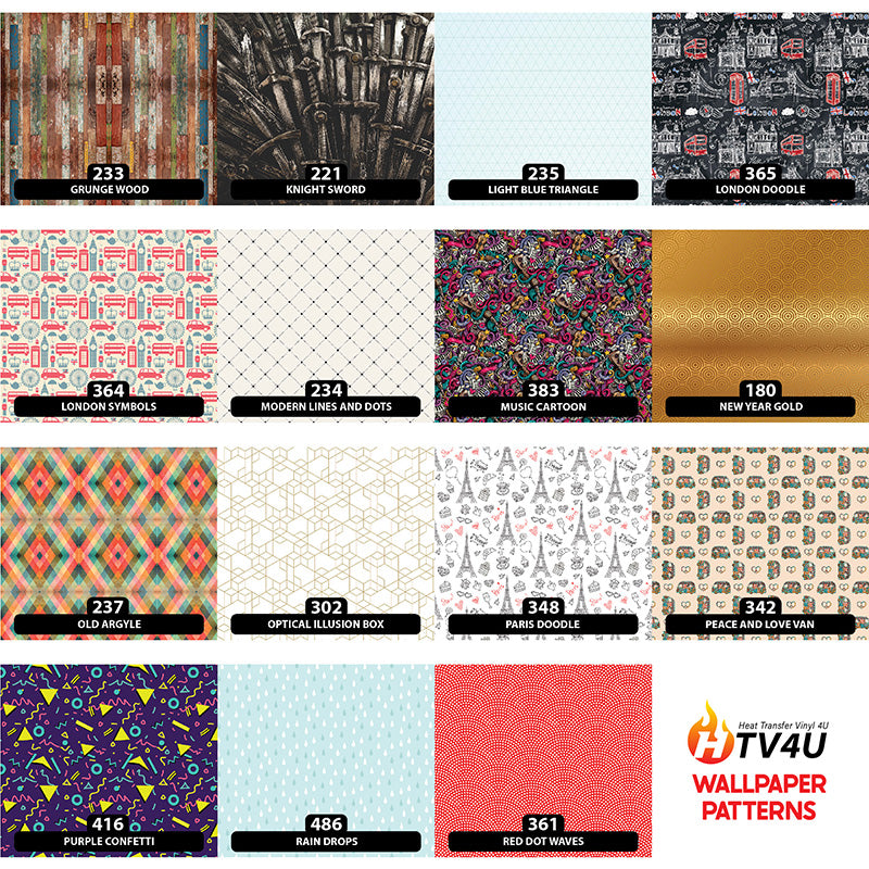 Wallpaper Patterned HTV