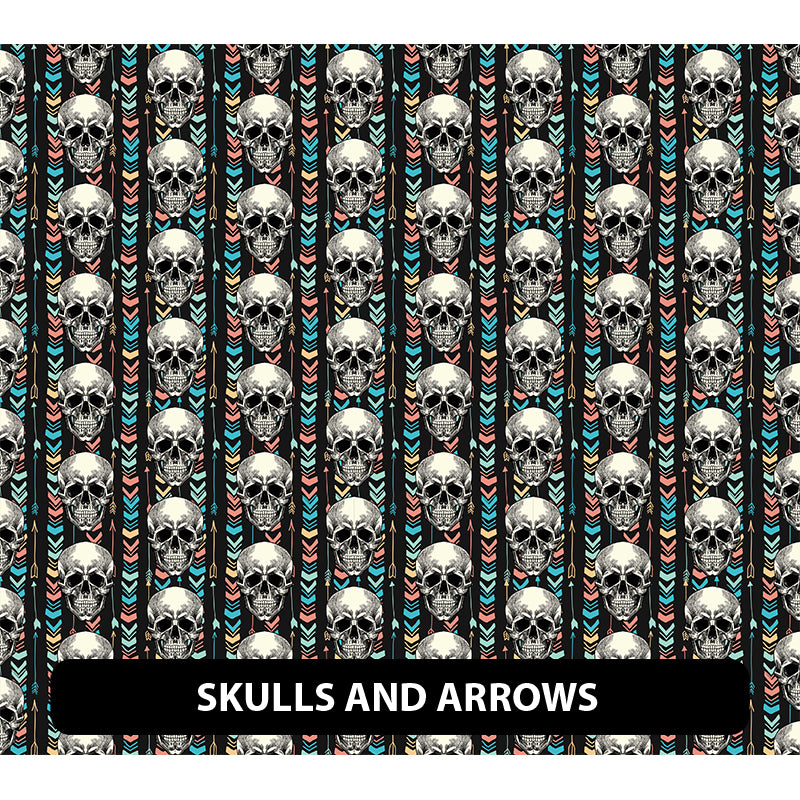 Halloween/ Dia De Muertos Orajet 3164 Patterned Adhesive Vinyl (13.5" x 12")