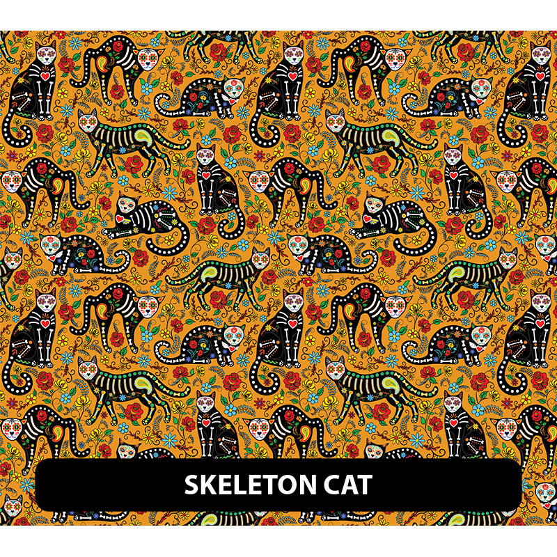 Halloween/ Dia De Muertos Orajet 3164 Patterned Adhesive Vinyl (13.5" x 12")