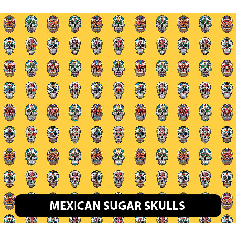 Halloween/ Dia De Muertos Orajet 3164 Patterned Adhesive Vinyl (13.5" x 12")