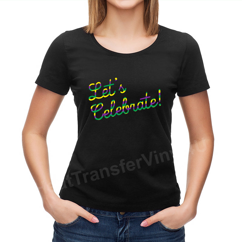 Mardi Gras Patterned HTV