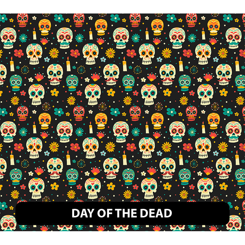 Halloween/ Dia De Muertos Orajet 3164 Patterned Adhesive Vinyl (13.5" x 12")