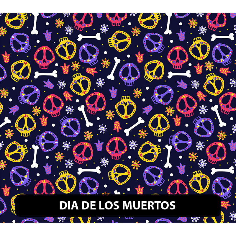 Halloween/ Dia De Muertos Orajet 3164 Patterned Adhesive Vinyl (13.5" x 12")