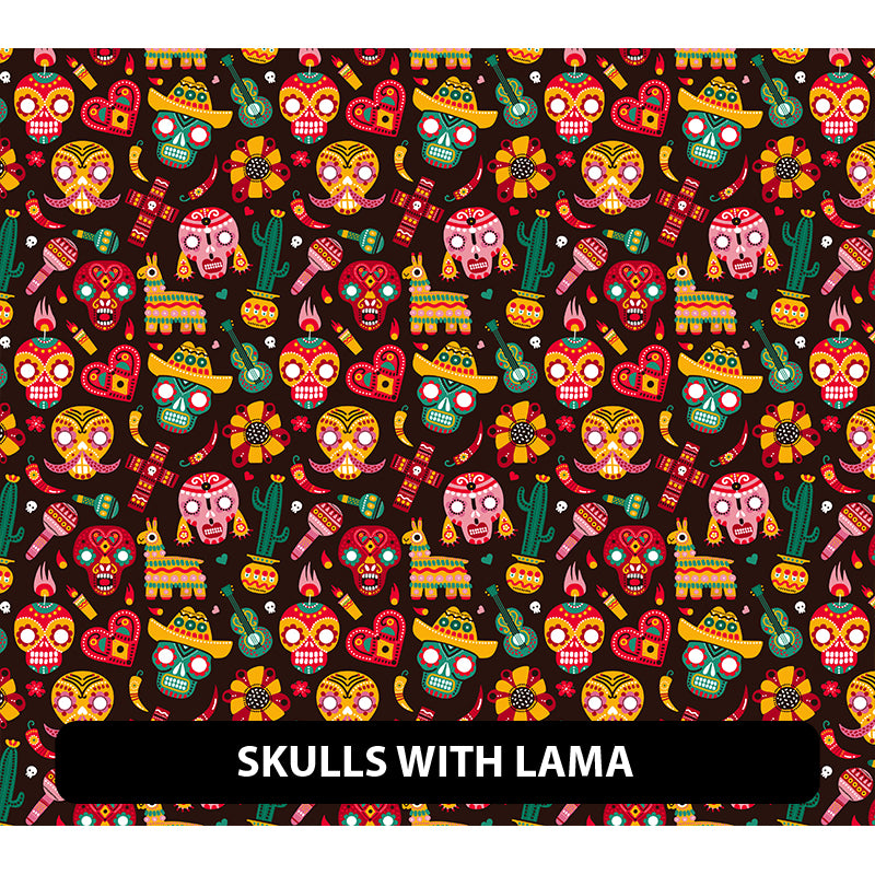 Halloween/ Dia De Muertos Patterned HTV (18.5" x 12")