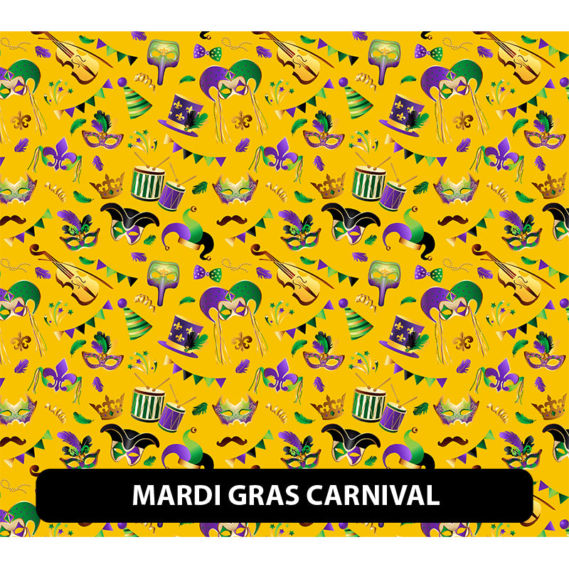 Mardi Gras Orajet 3164 Patterned Adhesive Vinyl (13.5" x 12")