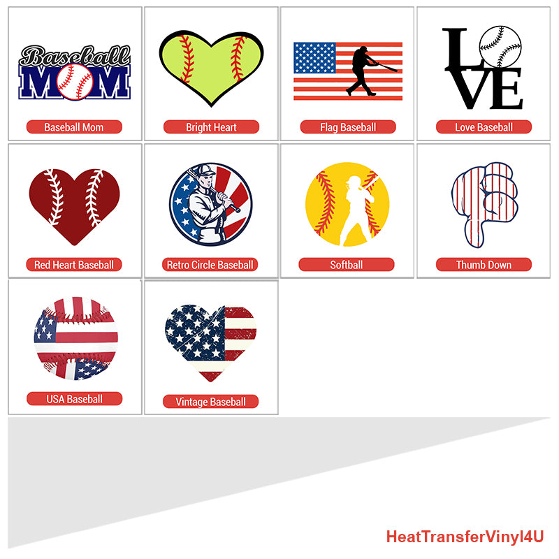 Baseball Theme PAC HTV (8")