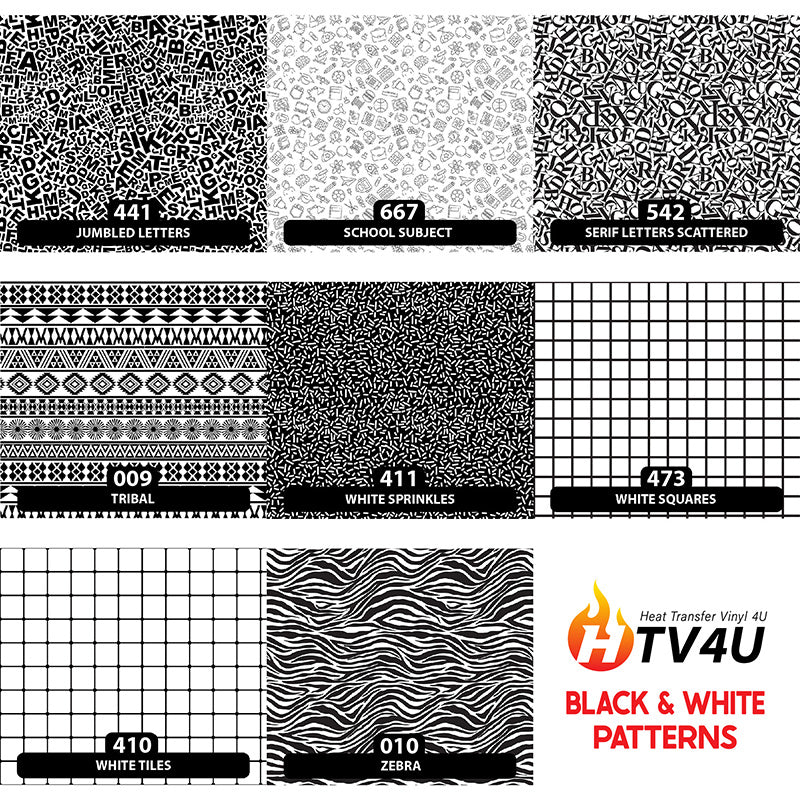 Black & White Orajet 3164 adhesive Pattern